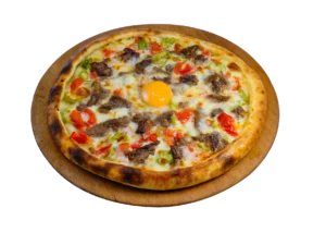 Karışık Kavurmalı Yumurtalı Pide